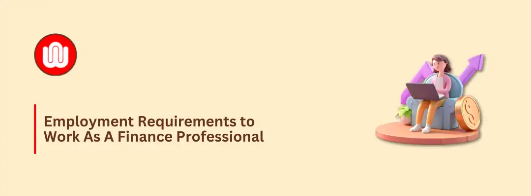 Employment Requirements to Work As A Finance Professional