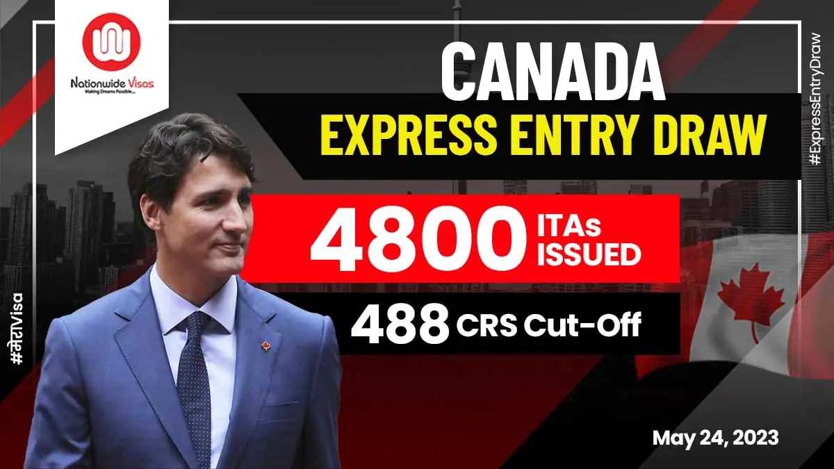 IRCC invites 4,800 candidates in a new Express Entry draw