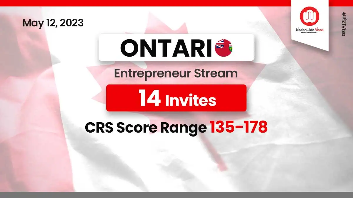 Ontario PNP issues 14 ITAs under the Entrepreneur Stream