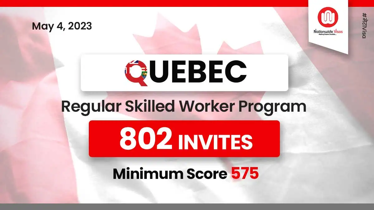 Quebec Draw invites 802 candidates for Permanent Selection